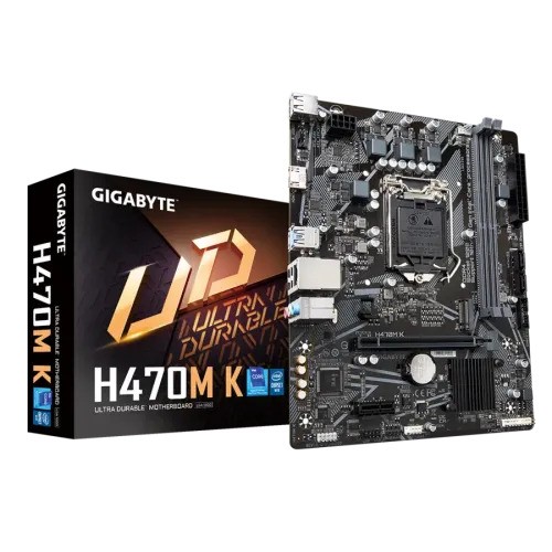 Picture of GIGABYTE H470M K DDR4 Intel 10th and 11th Gen Micro ATX Motherboard