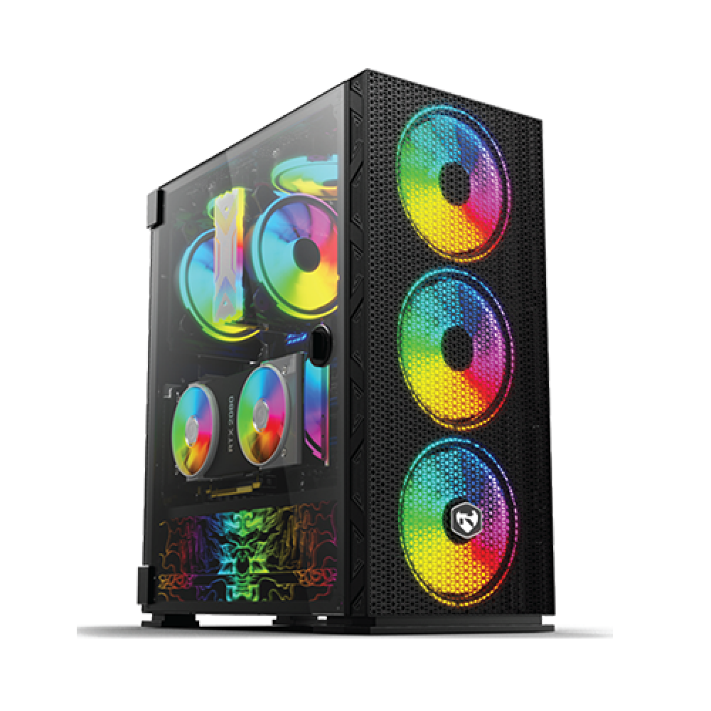 Picture of REVENGER X8 MESH FRONT RGB MID TOWER DESKTOP GAMING CASING