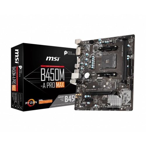 Picture of MSI B450M-A PRO MAX AMD AM4 Motherboard