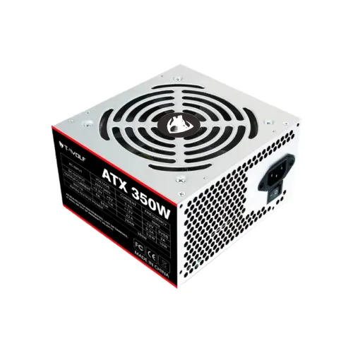 T-Wolf ATX 350W Grey Power Supply With Cable - Image 2