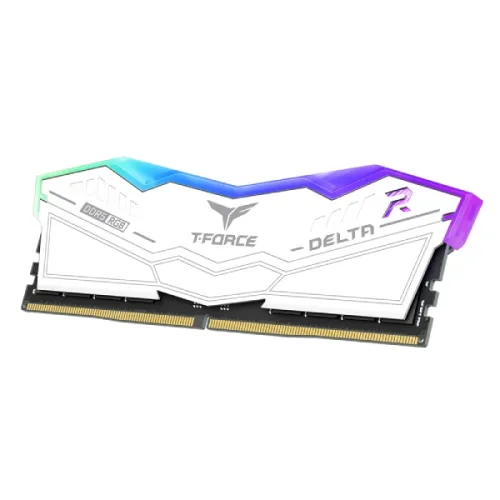 TEAM Delta RGB 16GB DDR5 6000MHz CL28 Desktop RAM White
