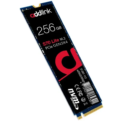 Addlink S70 Lite 256GB M.2 2280 NVMe PCIe Gen 3 x4 SSD